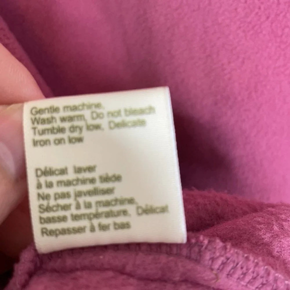 VINTAGE Tradition Rose Fleece Jacket Floral Embroidered Zip Grandma Size XL - Picture 7 of 10